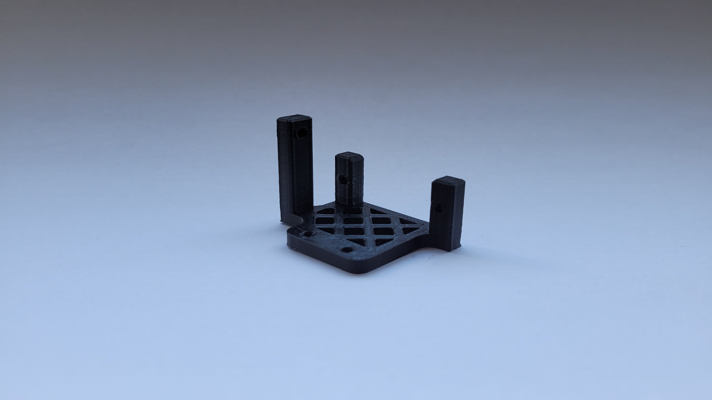Micro Servo Halter mit 10mm Führung - Weichenantrieb Unterflur