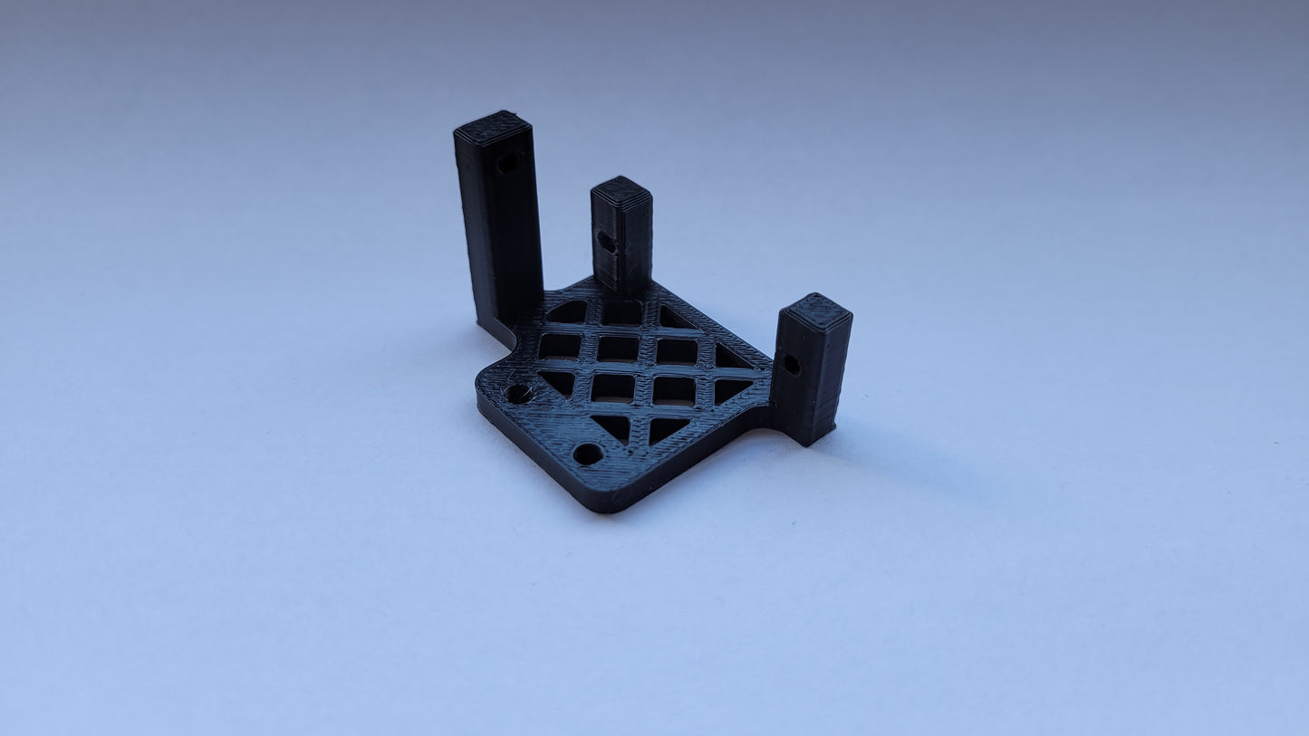 Micro Servo Halter mit 10mm Führung - Weichenantrieb Unterflur